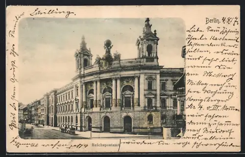 AK Berlin, das Reichspost-Museum