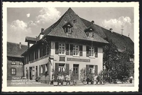 AK Haslach i. K., Gasthaus zur Sonne, Hansjakobs Geburtshaus