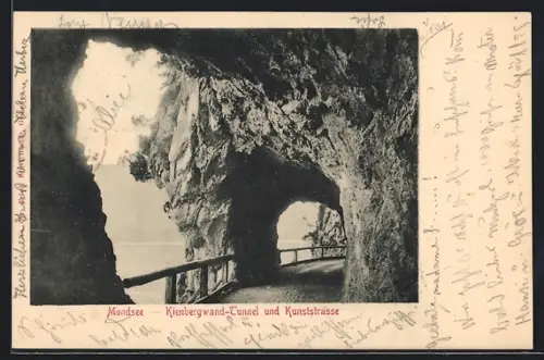 AK Mondsee, Kienbergwand-Tunnel und Kunststrasse