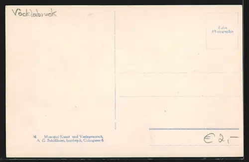 AK Mondsee, Gesamtansicht über Felder hinweg
