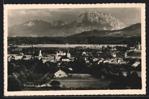 AK Vöcklabruck, Totale mit Traunstein