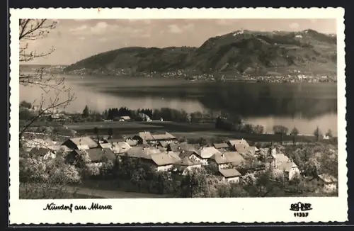 AK Nussdorf am Attersee, Ortsansicht aus der Vogelschau