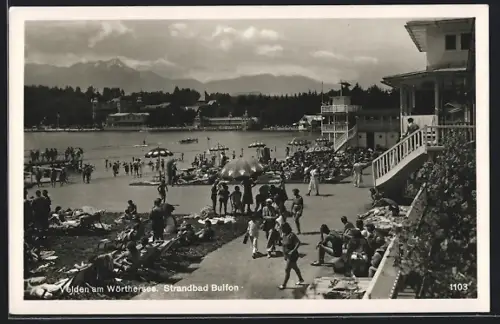 AK Velden am Wörthersee, Partie am Strandbad Bulfon