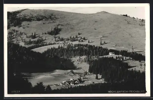 AK Breitenau am Hochlantsch, Teichalpe aus der Vogelschau