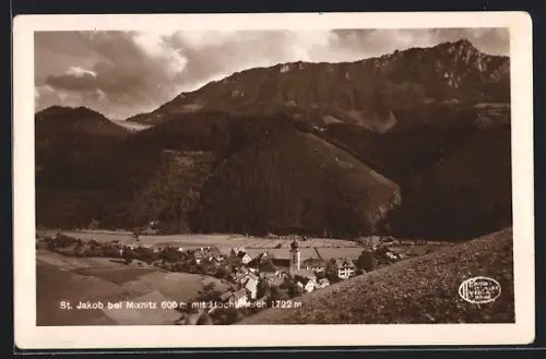 AK Breitenau am Hochlantsch, St. Jakob bei Mixnitz mit Hochlantsch