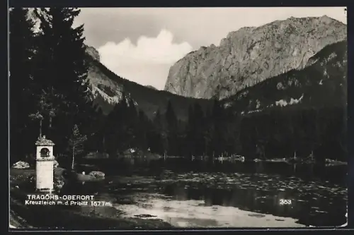 AK Tragöss-Oberort, Kreuzteich m. d. Pribitz