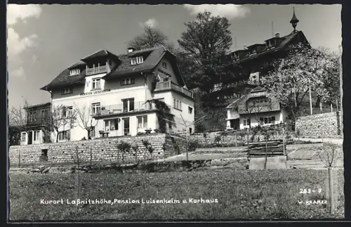 AK Lassnitzhöhe, Hotel-Pension Luisenheim und Kurhaus