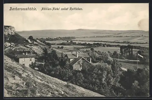 AK Rottleben, Barbarossahöhle, Höhlen-Hotel