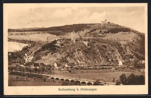 AK Sachsenburg /Heldrungen, Burg und Umgebung