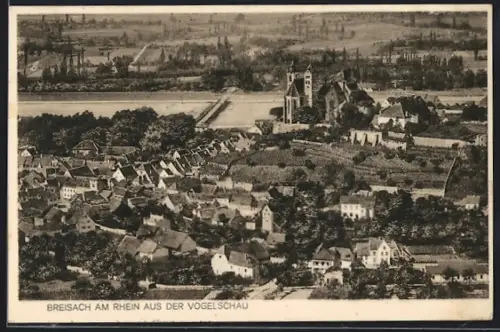 AK Breisach am Rhein, Ansicht aus der Vogelschau