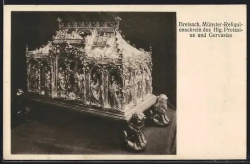 AK Breisach, Münster, Reliquienschrein des Hl. Protasius und Gervasius