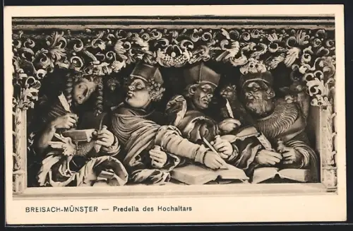 AK Breisach, Münster, Predella des Hochaltars