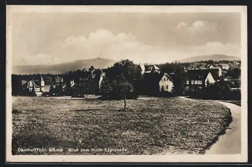 AK Oberhof /Thür., Ortsansicht vom Hotel Esplanade