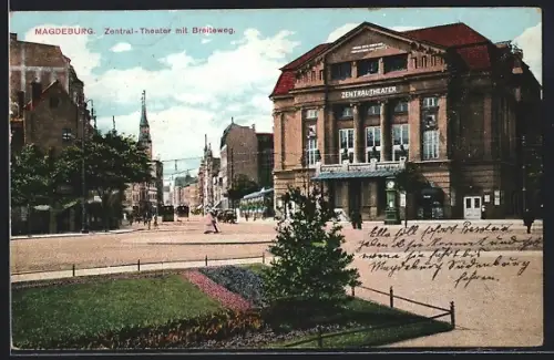 AK Magdeburg, Zentral-Theater, Breiteweg