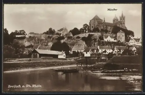 AK Breisach a. Rh. Rhein, Münster, Stadtansicht