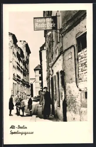 AK Alt-Berlin, Perlingsgasse, Gaststätte Raabe-Diele