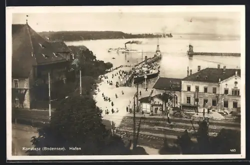 AK Konstanz, Blick über den Hafen