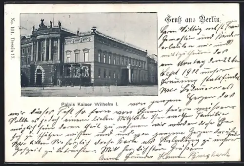 AK Berlin, Palais Kaiser Wilhelm I.