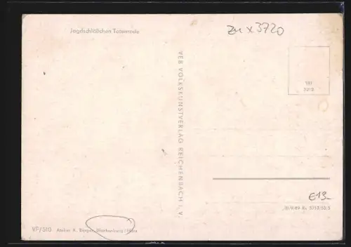 AK Totenrode, Blick auf das Jagdschlösschen