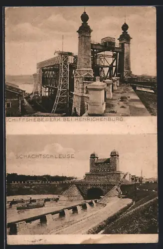 AK Henrichenburg, Schiffshebewerk, Schachtschleuse