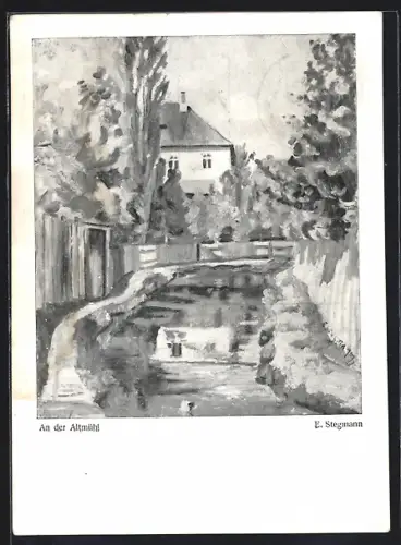 Künstler-AK Coburg, An der Altmühl