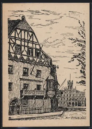 Künstler-AK Weimar / Thüringen, Fürstenkeller