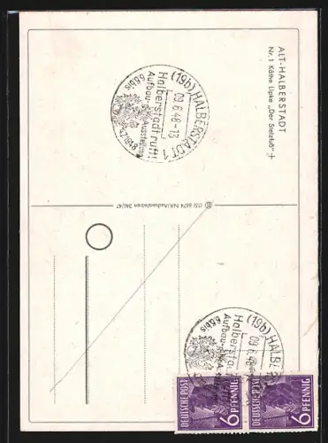 Künstler-AK Halberstadt, Der Stelzfuss