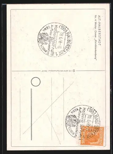 Künstler-AK Halberstadt, Partie in Kleinblankenburg