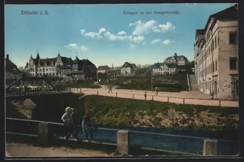 AK Döbeln, Anlagen an der Staupitzstrasse