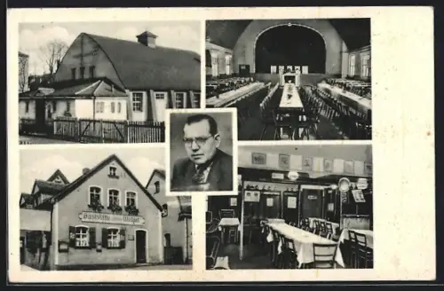 AK Nürnberg, Gaststätte Richard Weigel, Turnhalle und Vereinslokal des Turnvereins Stein 1875