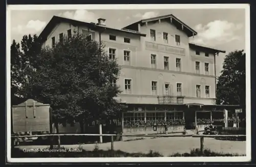 AK Aschau / Chiemgau, Gasthof Kampenwand, Bes. Peter Huber, Totalansicht