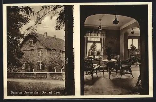 AK Bad Laer, Pension Unversehrt mit Innenansicht