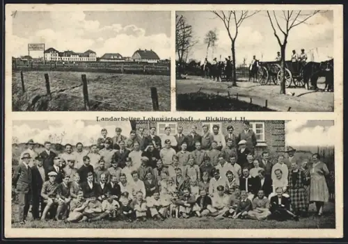 AK Rickling i. H., Landarbeiter Lehrwirtschaft, Gruppenbild