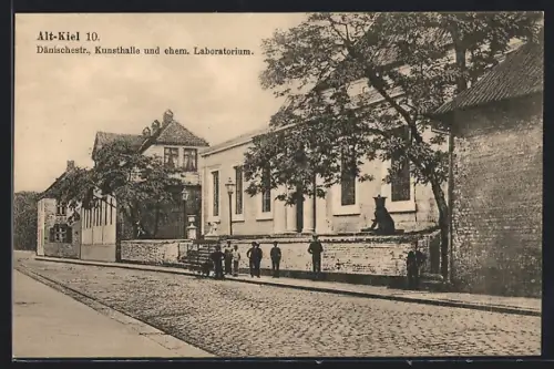 AK Kiel, Dänischestrasse, Kunsthalle und ehem. Laboratorium