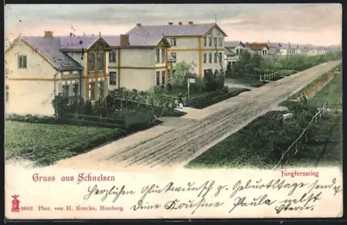 AK Hamburg-Schnelsen, Blick auf den Jungfernstieg