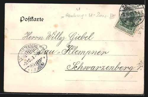 AK Hamburg-Schnelsen, Blick auf den Jungfernstieg