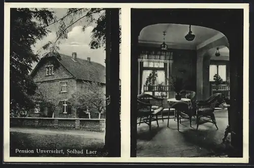 AK Bad Laer, Pension Unversehrt mit Innenansicht