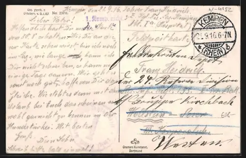 AK Kempen, Kasino und Mädchenschule, Mühle