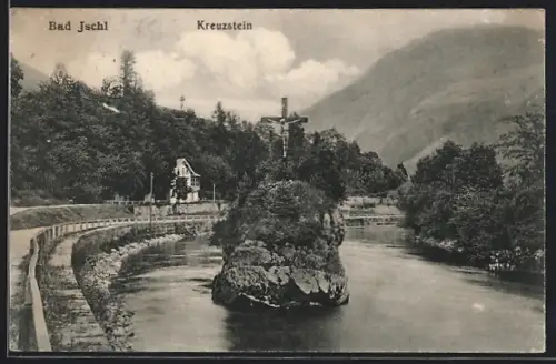 AK Bad Ischl, Kreuzstein