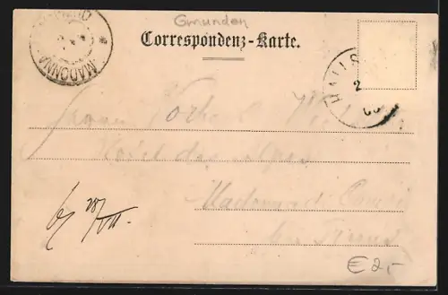 AK Hallstatt, Teilansicht mit Kirche