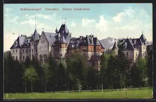 AK Gmunden, Salzkammergut, Schloss Cumberland