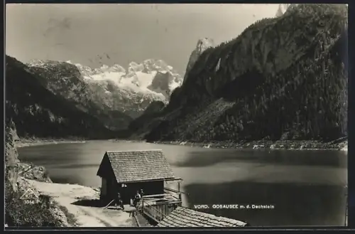 AK Gosau, Vord. Gosausee mit d. Dachstein