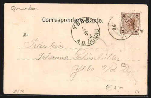 AK Traunfall, Blick auf den Wasserfall