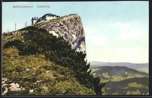 AK Schafberg /Salzkammergut, Blick auf den Berg