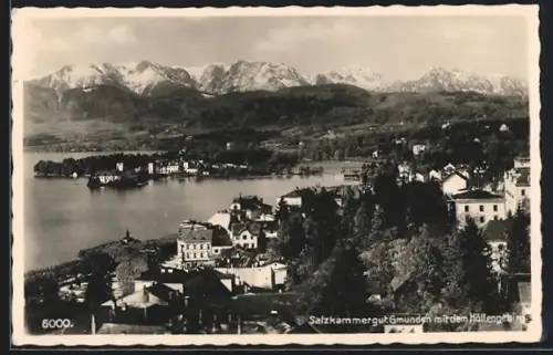 AK Gmunden, Teilansicht mit Höllengebirge