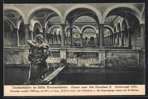 AK Kremsmünster, Fischbehälter im Stifte