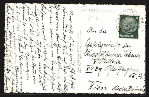 AK Bad Schallerbach /Ob.-D., Ortspartie mit Kirche