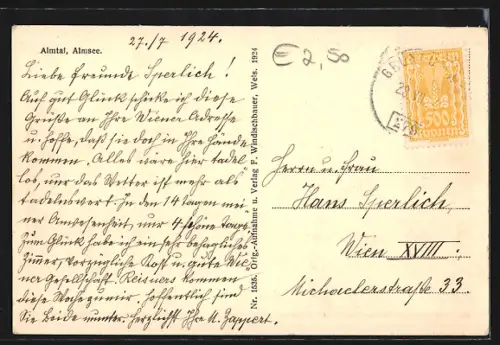 AK Grünau im Almtal, Almsee, Hotel Almtalhof