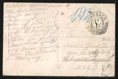 AK Rohrbach /O.-Öst., Teilansicht mit Kirche