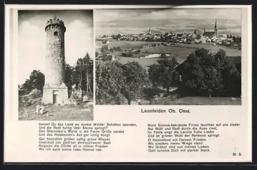 AK Leonfelden, Sternsteinwarte, Ortsansicht